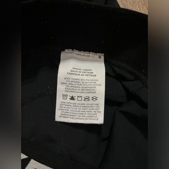 Nike Pro Dri-FIT Black Mesh Side Compression 7/8 Legging Size Small - Picture 3 of 4